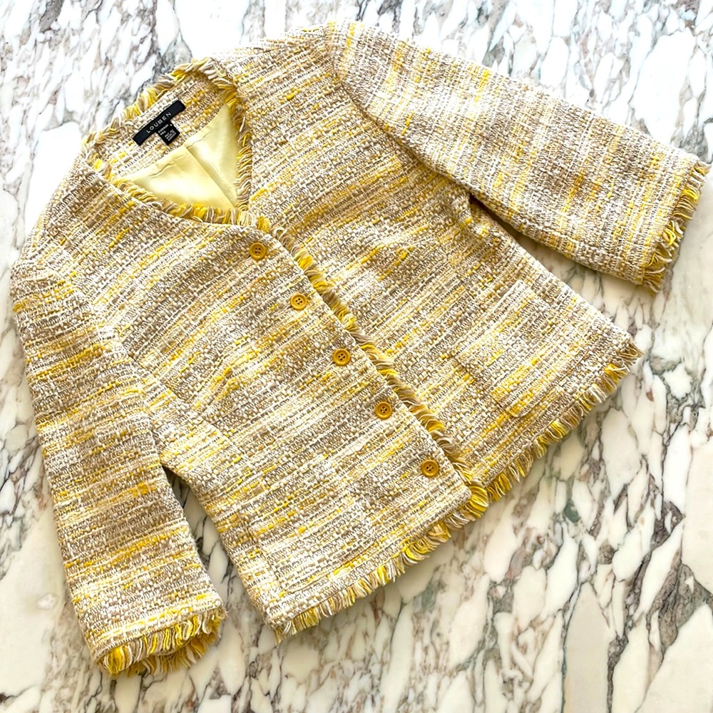 Classy tweed LOUBEN lady jacket sz US 6